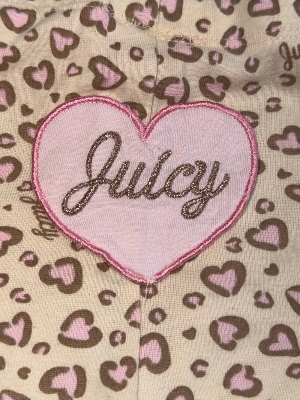 Juicy Couture Pink Heart Print | 6-9 months | 3 pieces
